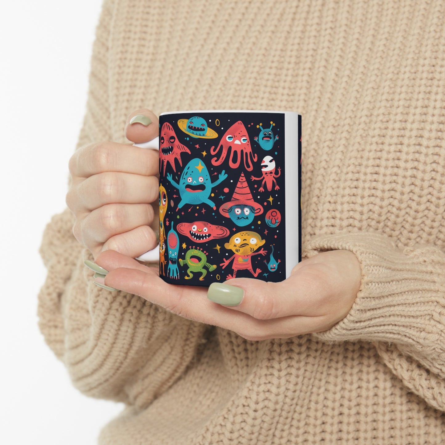 Cartoonish Aliens D - Ceramic Mug Collection