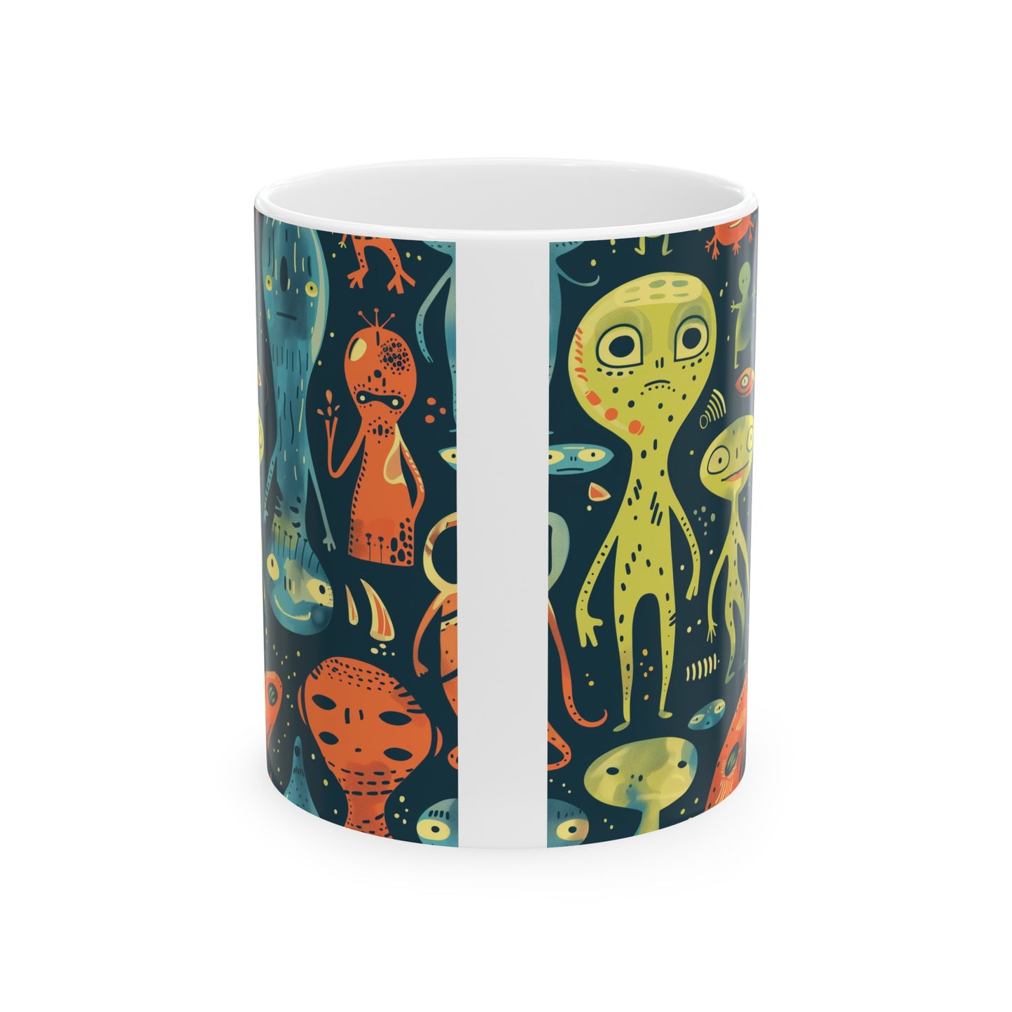 Cartoonish Aliens B - Ceramic Mug Collection