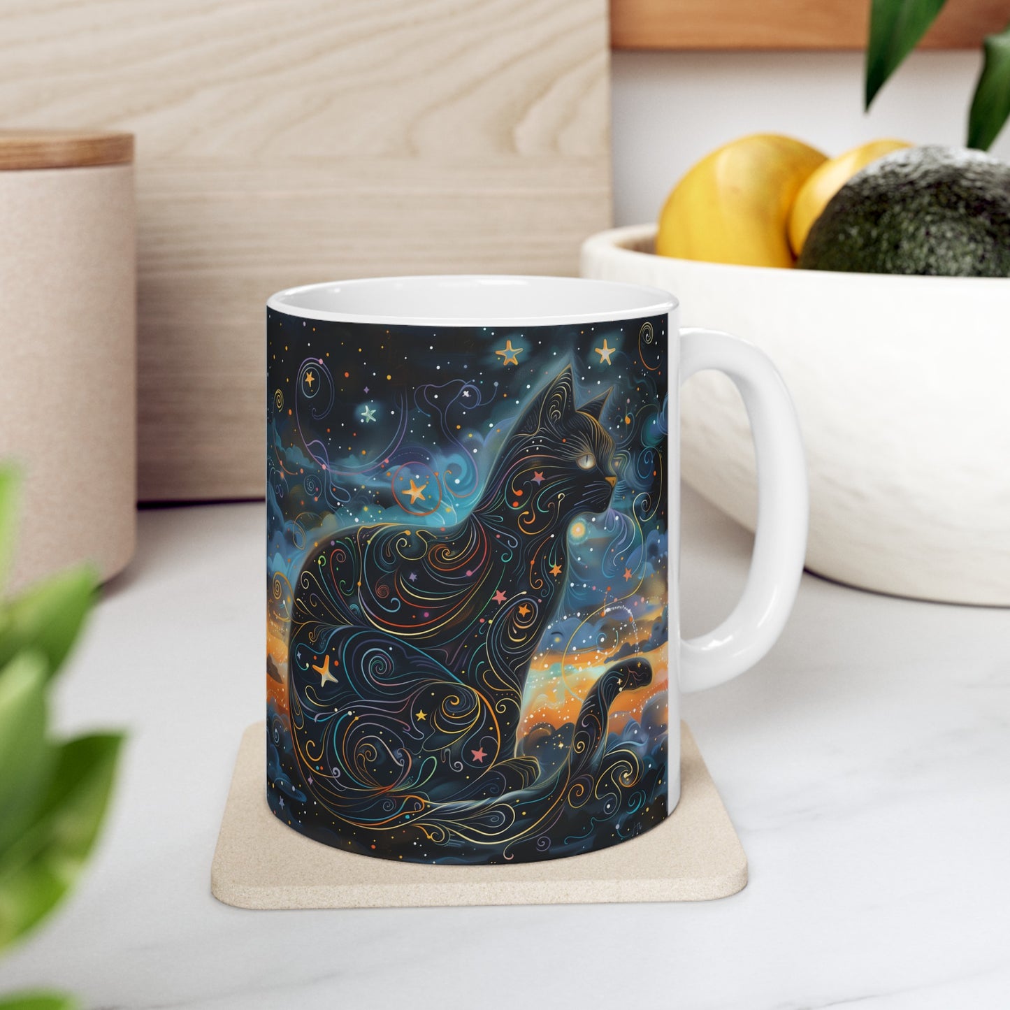 Cosmic Cat B - Ceramic Mug Collection