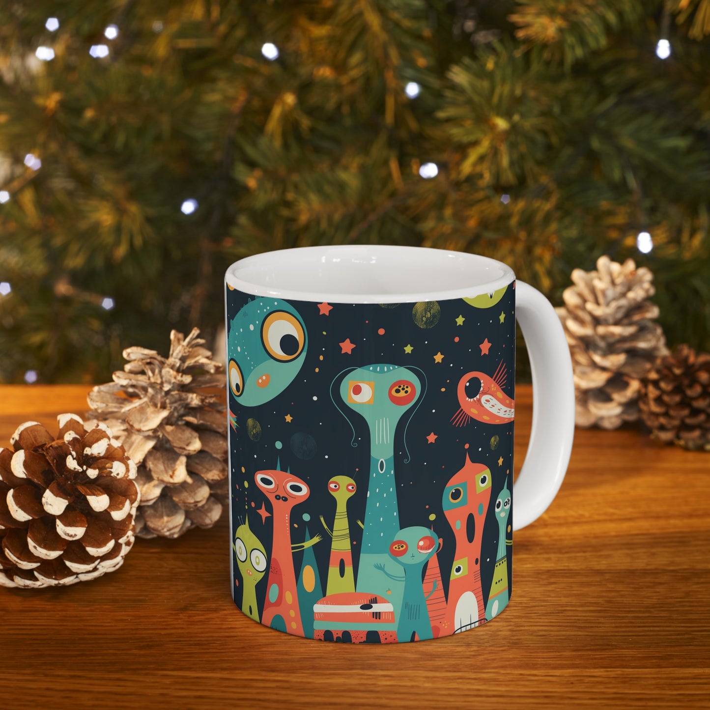 Cartoonish Aliens A - Ceramic Mug Collection