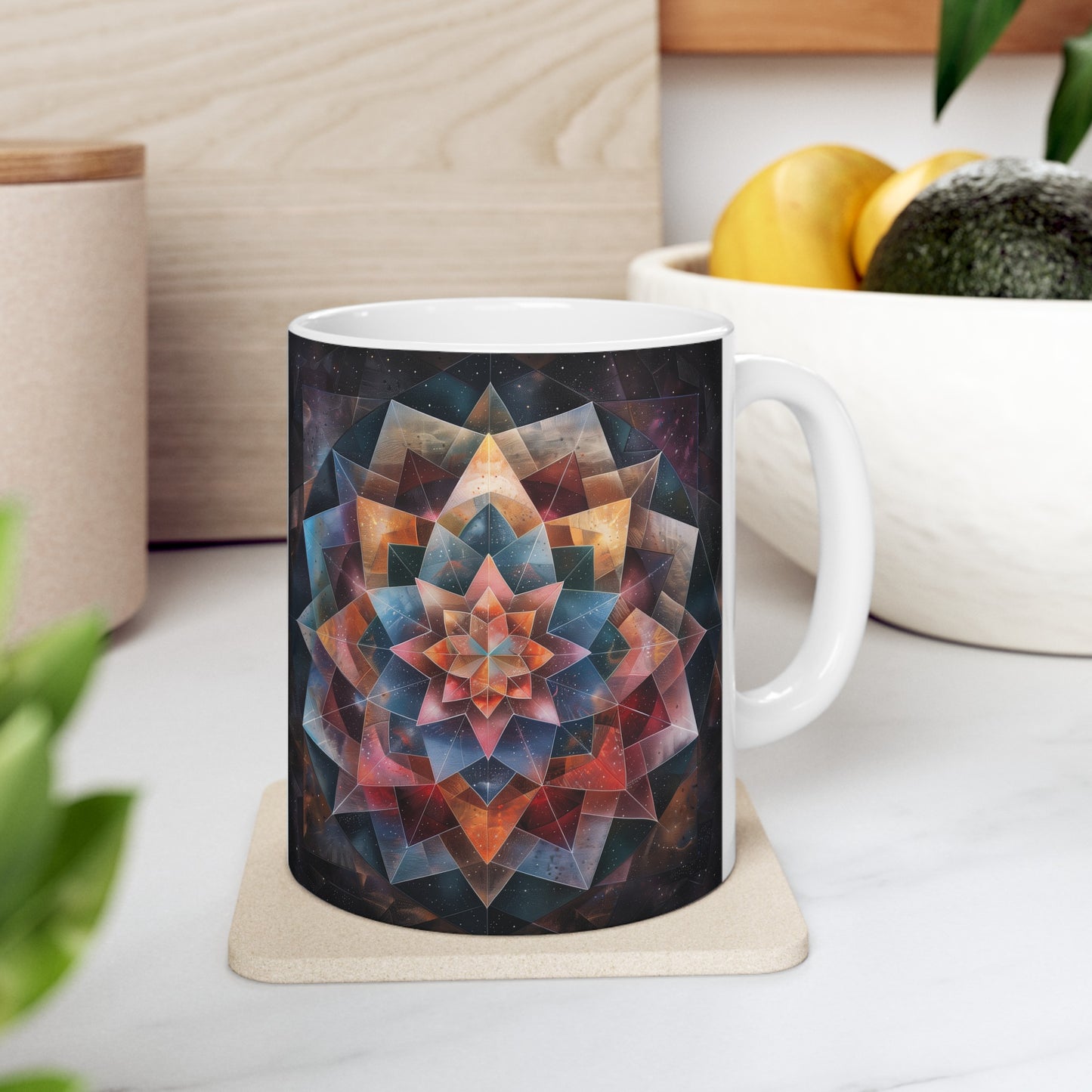 Geometric Mandala B - Ceramic Mug Collection