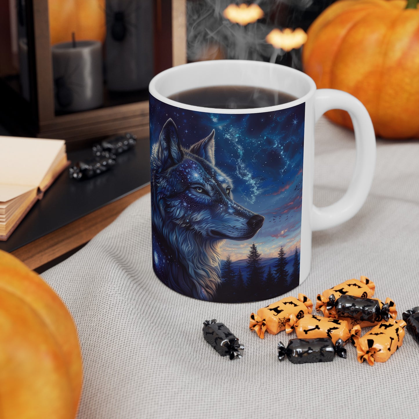 Cosmic Wolf B - Ceramic Mug Collection