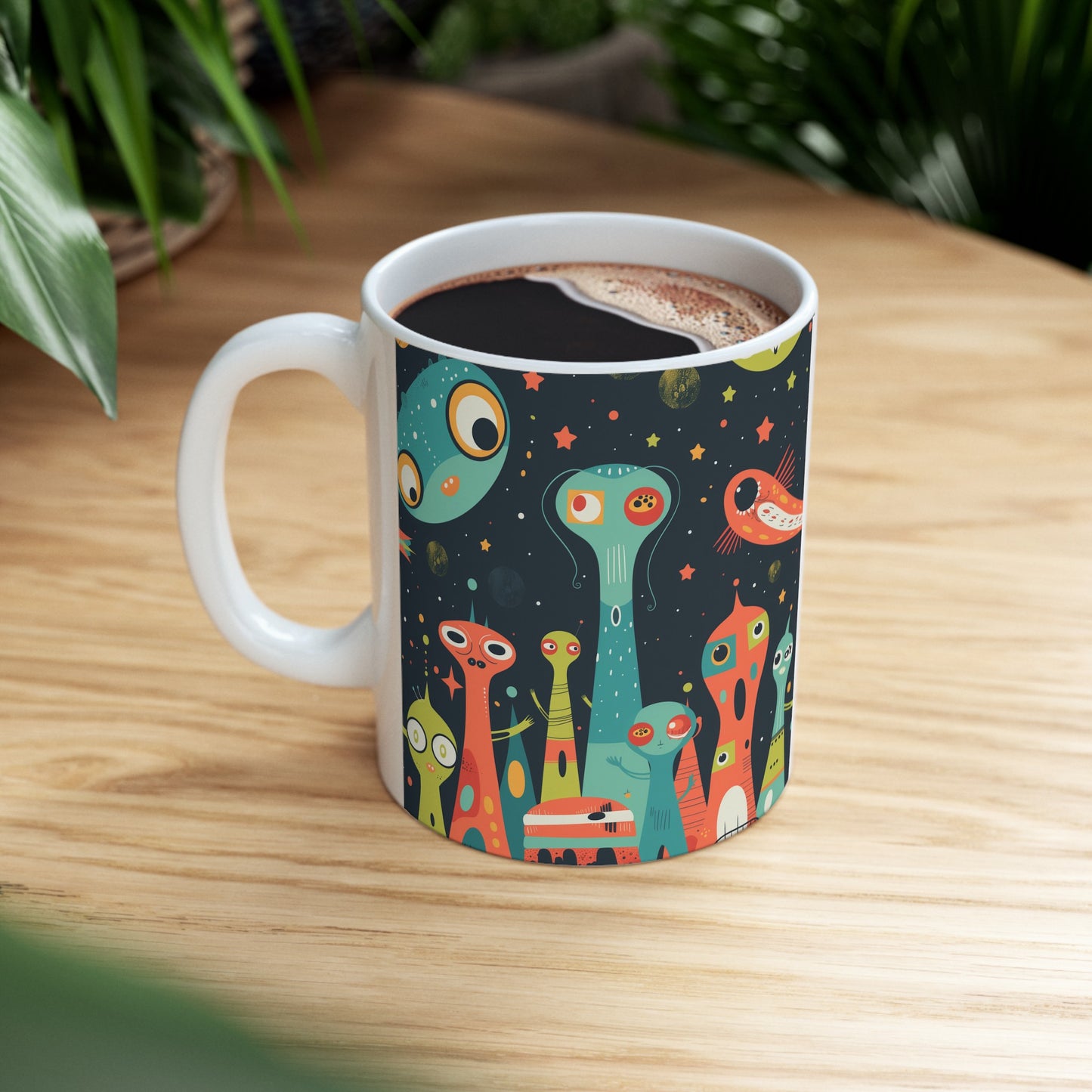 Cartoonish Aliens A - Ceramic Mug Collection