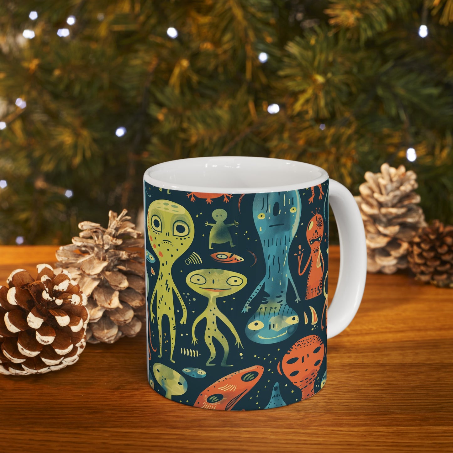 Cartoonish Aliens B - Ceramic Mug Collection