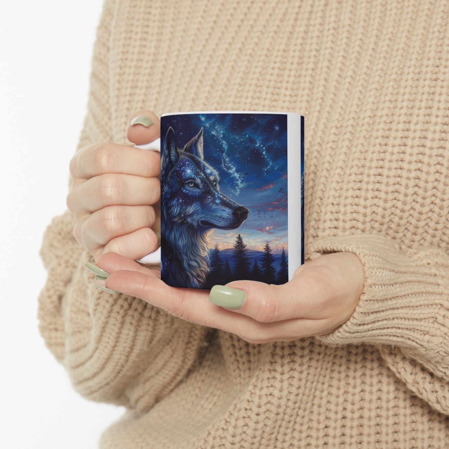 Cosmic Wolf B - Ceramic Mug Collection