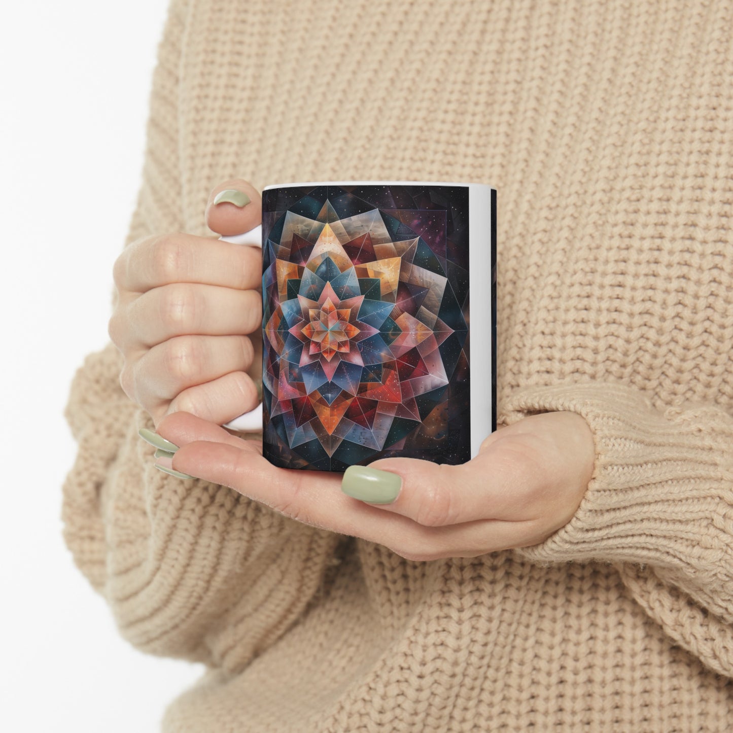 Geometric Mandala B - Ceramic Mug Collection