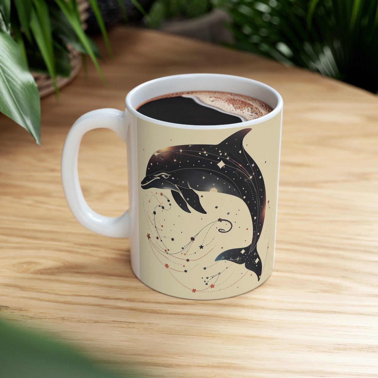 Cosmic Dolphin B - Ceramic Mug Collection