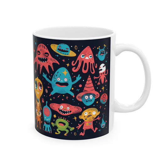 Cartoonish Aliens D - Ceramic Mug Collection