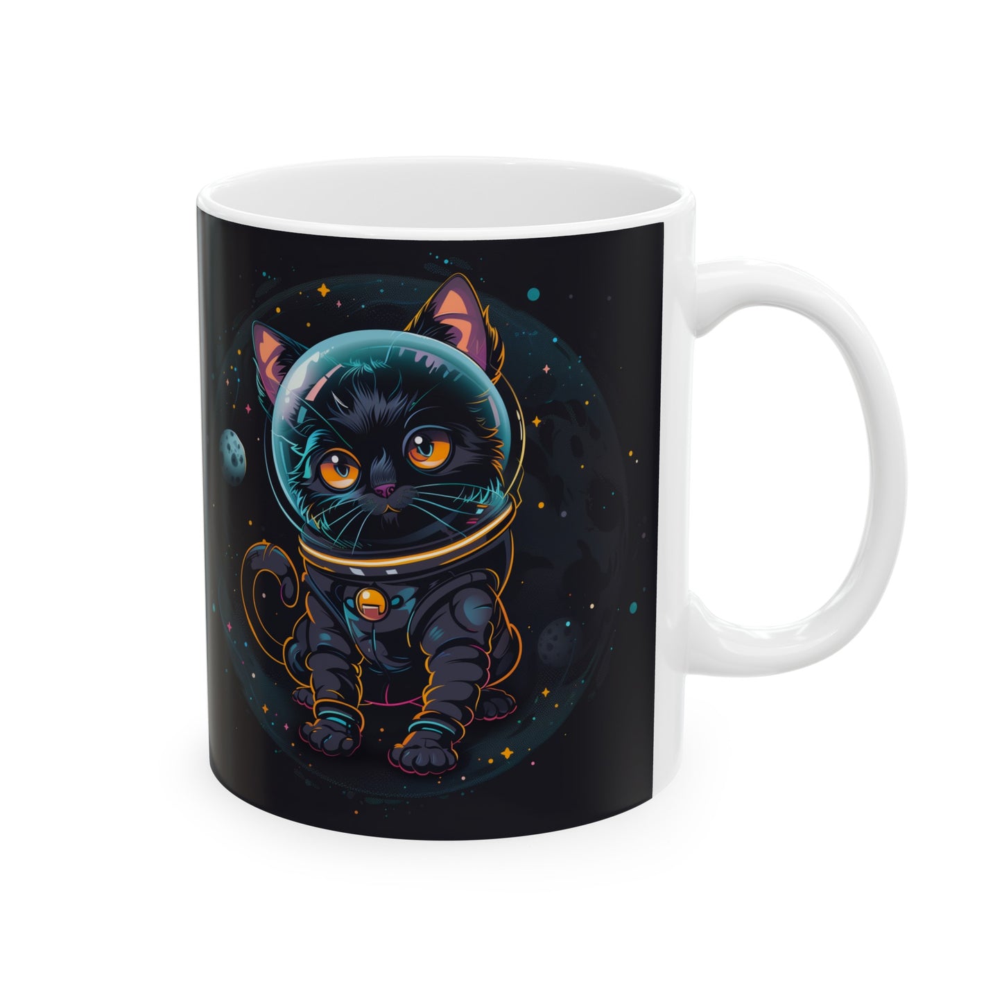 Cute Space Cat A - Ceramic Mug Collection