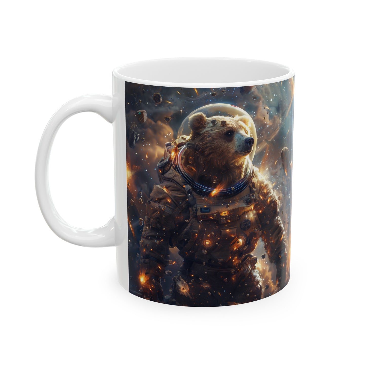 Cute Space Bear B - Ceramic Mug Collection