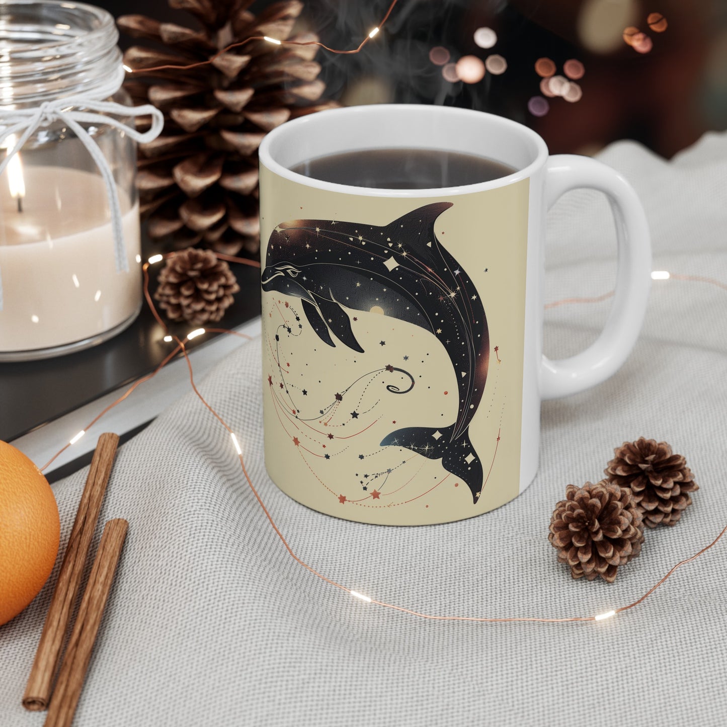 Cosmic Dolphin B - Ceramic Mug Collection