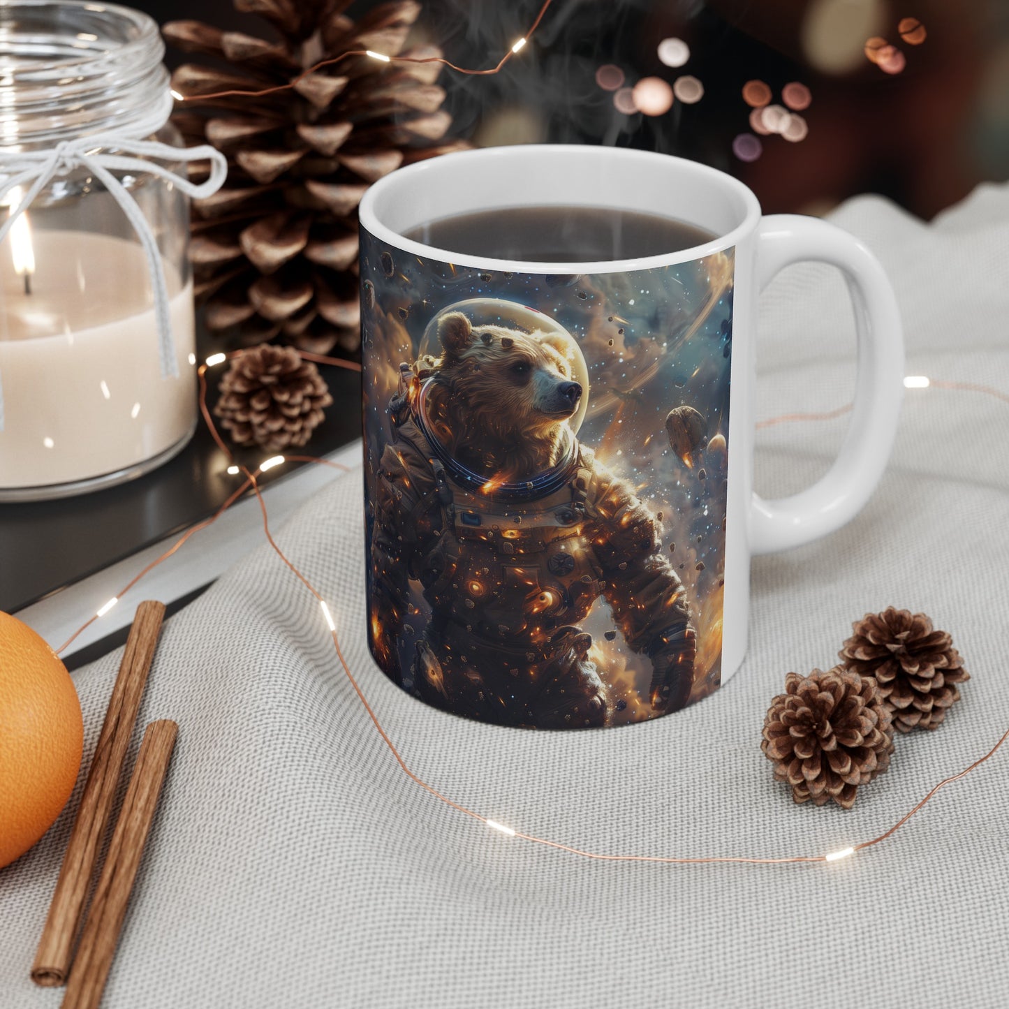 Cute Space Bear B - Ceramic Mug Collection