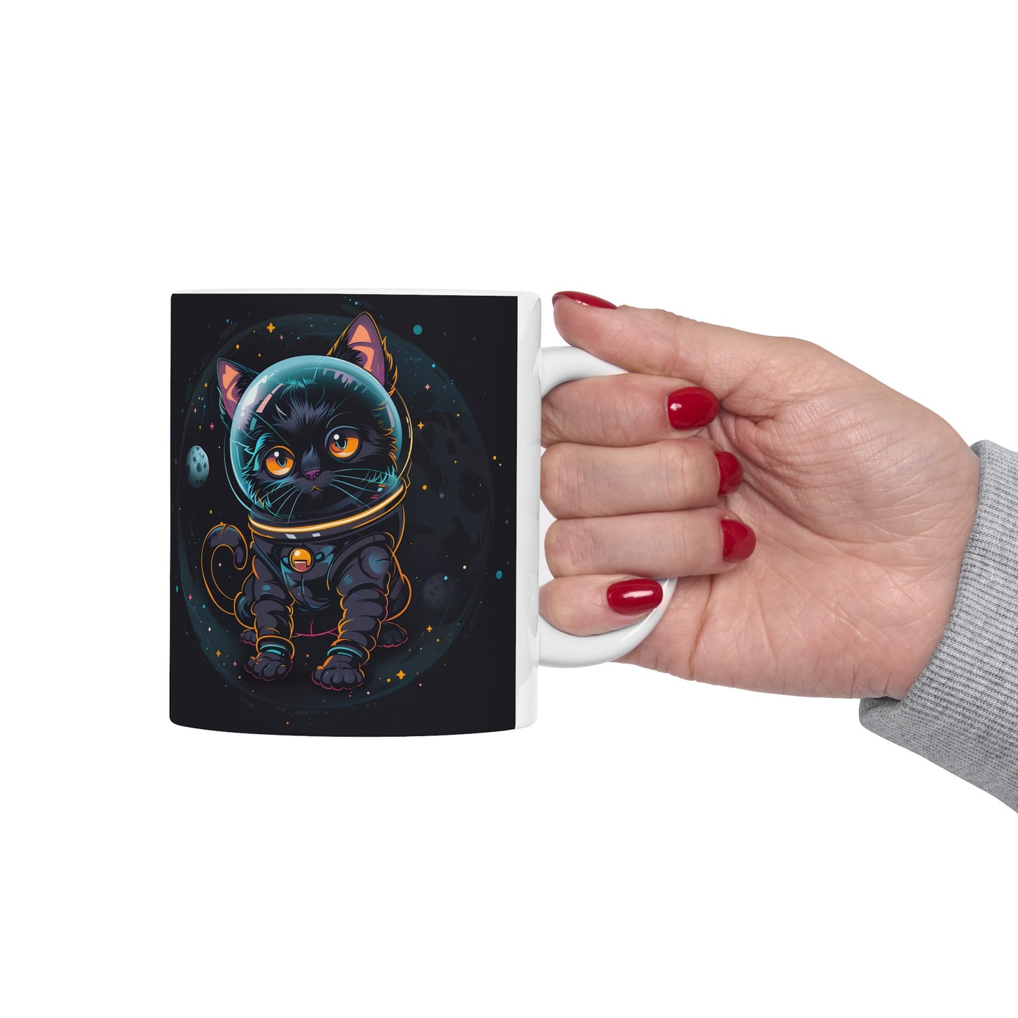 Cute Space Cat A - Ceramic Mug Collection