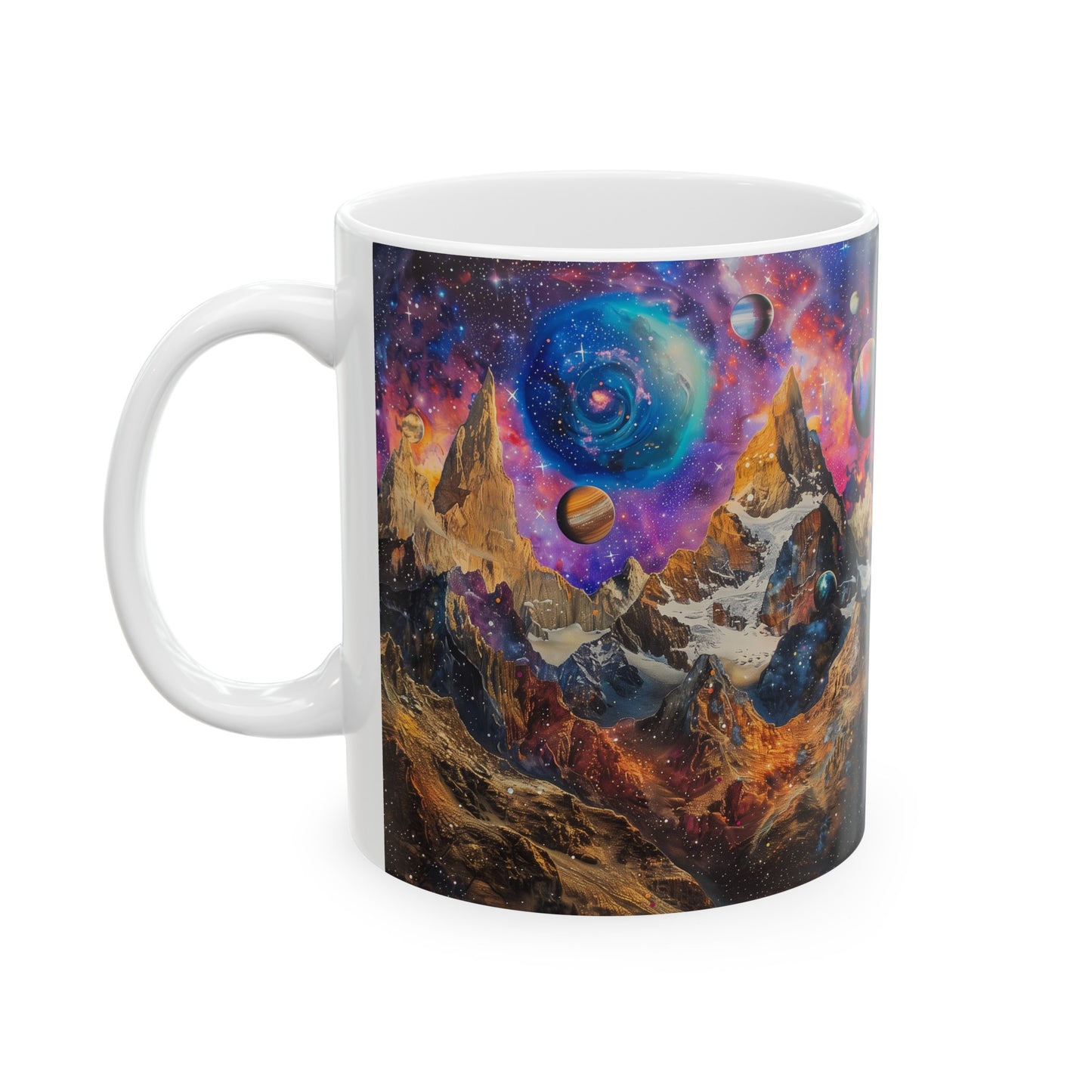 Artistic Cosmic Mountains B - Ceramic Mug Collection