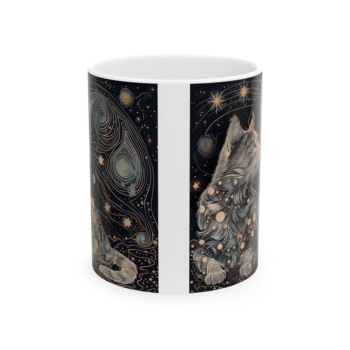 Cosmic Cat D - Ceramic Mug Collection