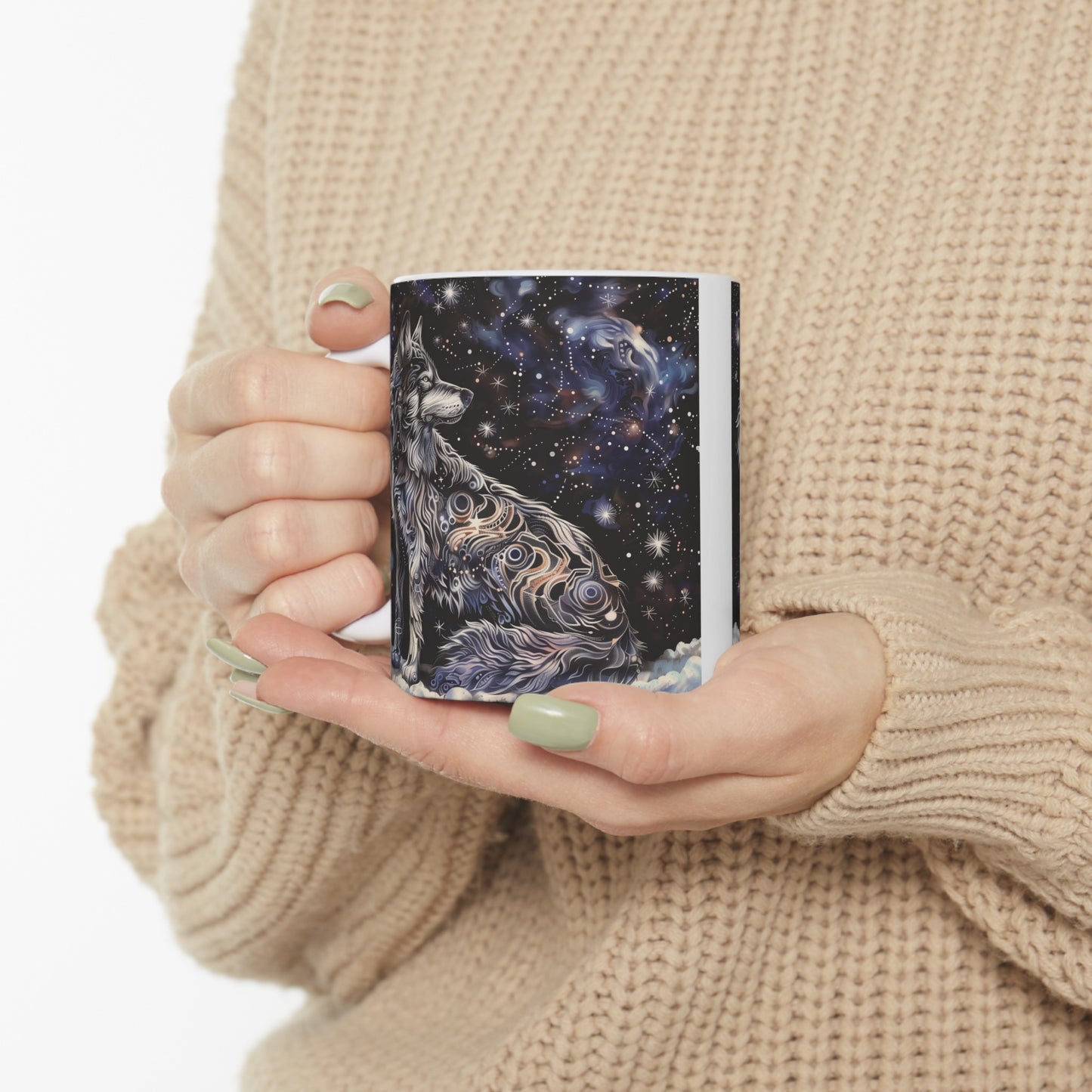 Cosmic Wolf C - Ceramic Mug Collection