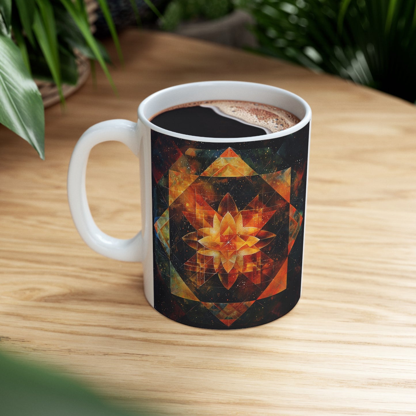 Geometric Mandala C - Ceramic Mug Collection