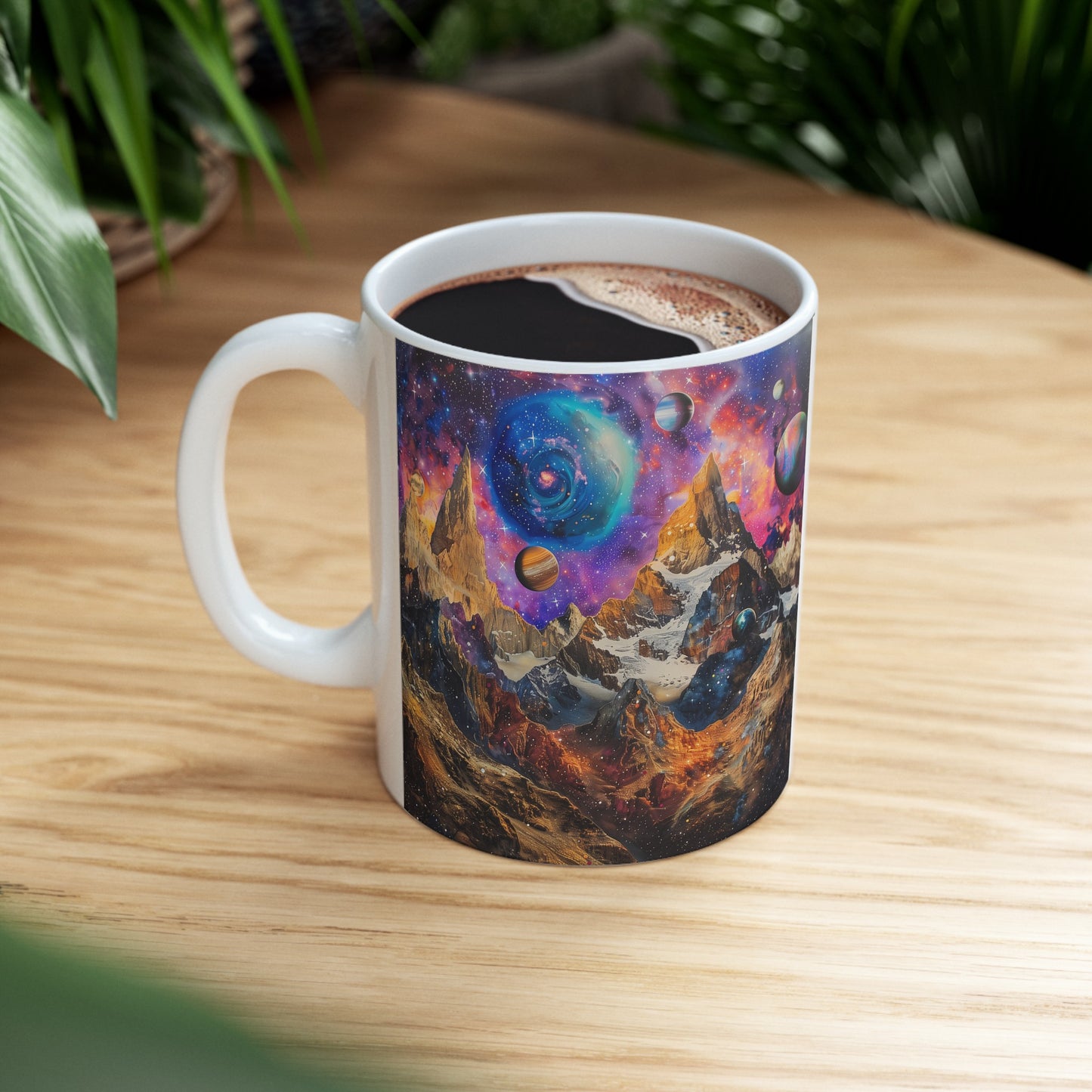 Artistic Cosmic Mountains B - Ceramic Mug Collection