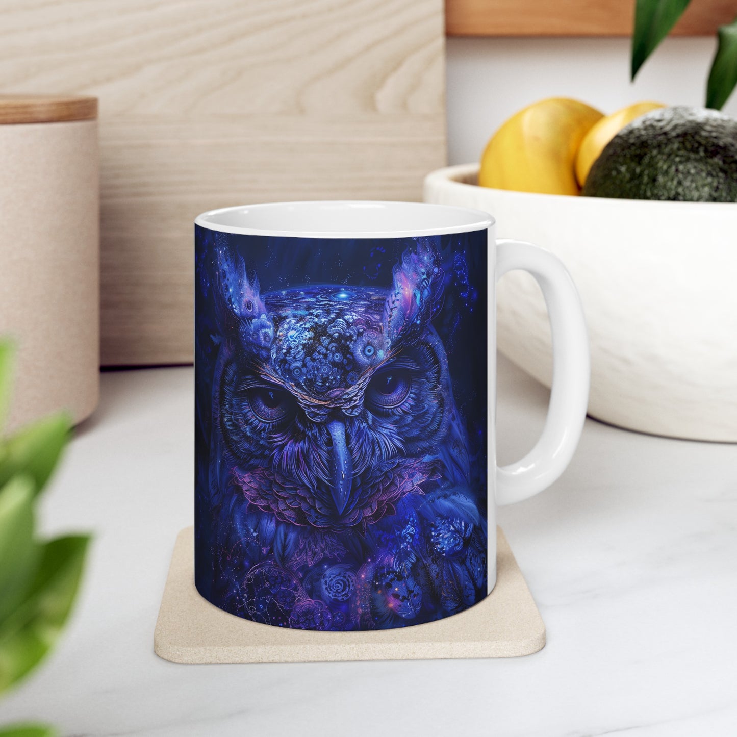 Cosmic Owl C - Ceramic Mug Collection