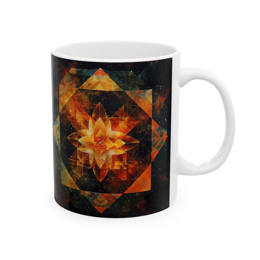 Geometric Mandala C - Ceramic Mug Collection