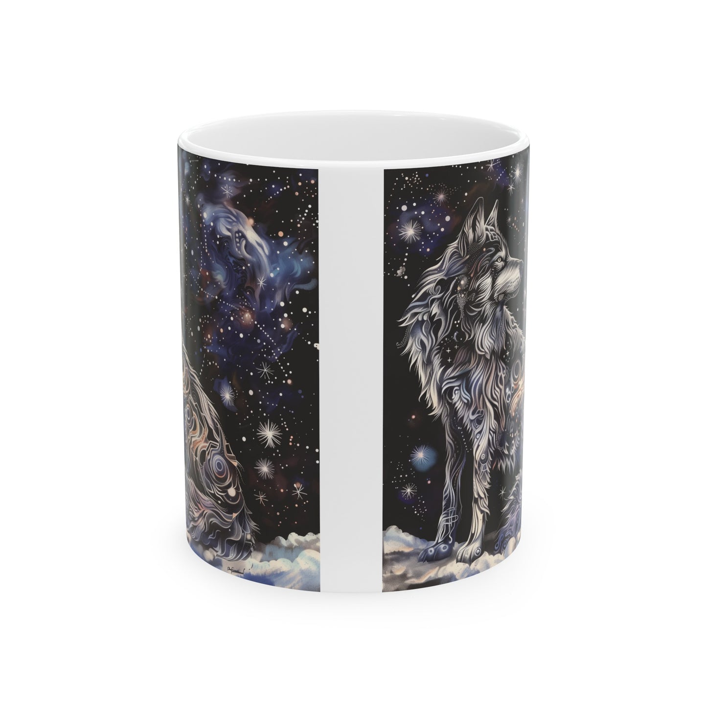 Cosmic Wolf C - Ceramic Mug Collection