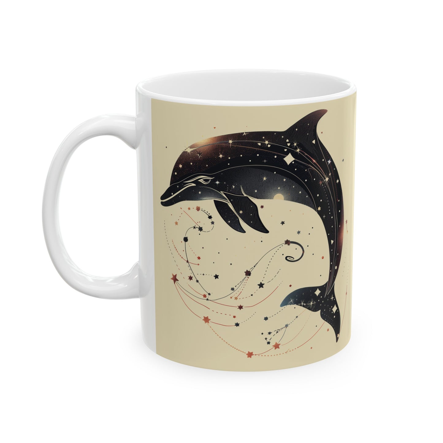 Cosmic Dolphin B - Ceramic Mug Collection