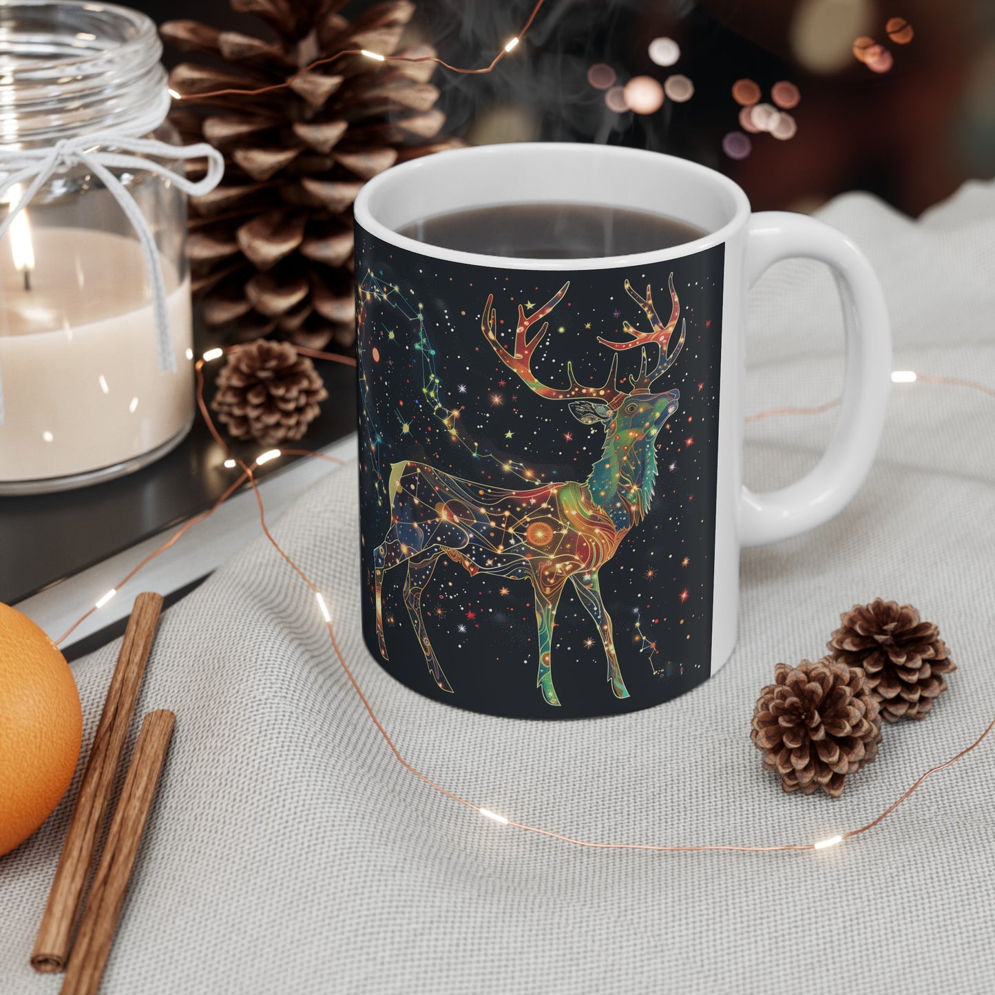 Cosmic Deer D - Ceramic Mug Collection