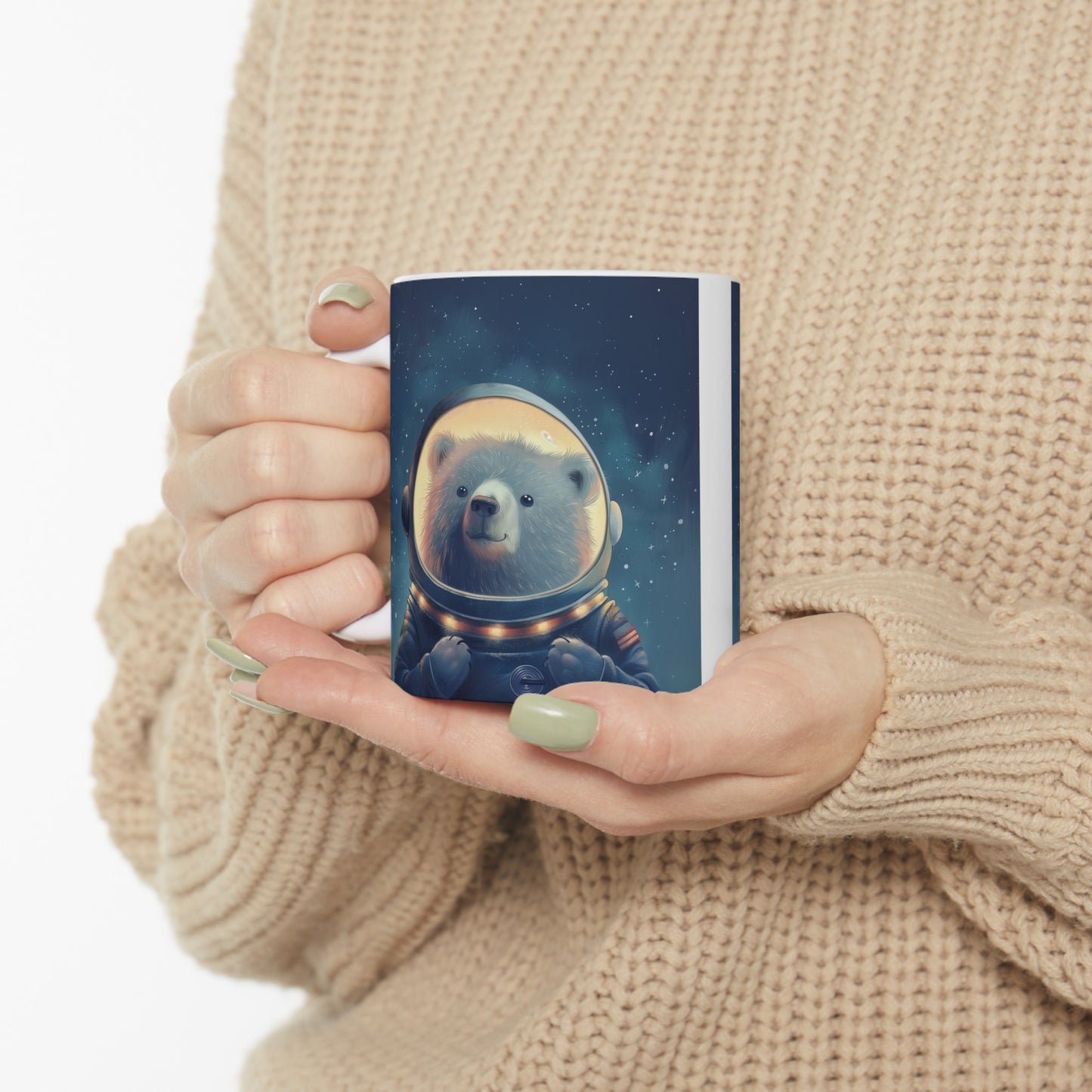 Cute Space Bear C - Ceramic Mug Collection