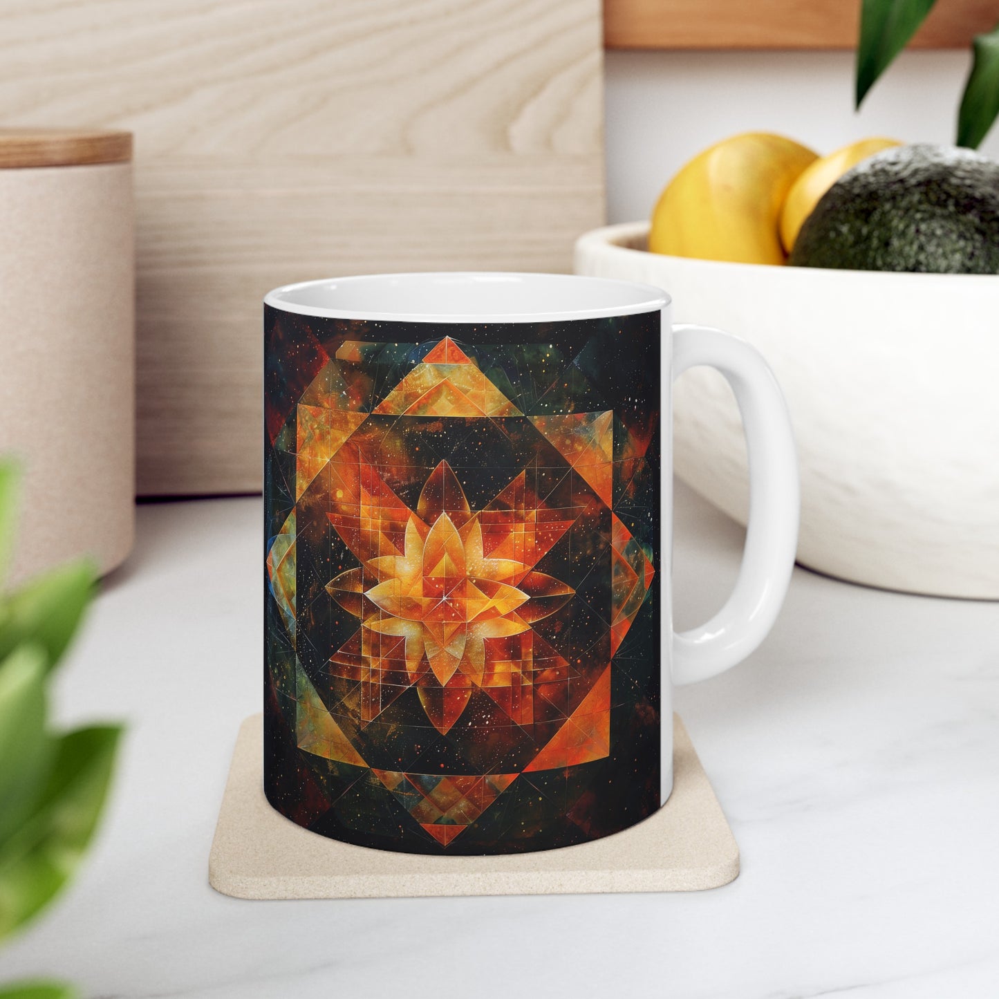 Geometric Mandala C - Ceramic Mug Collection