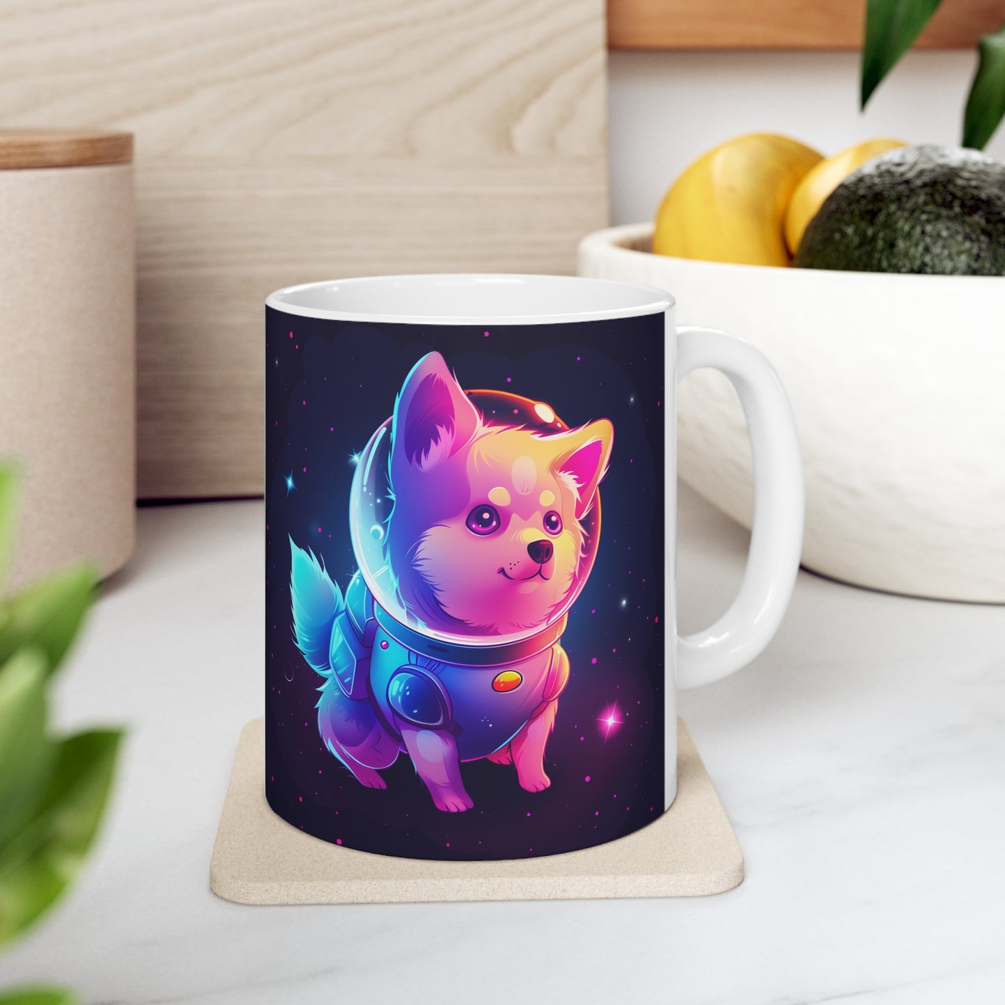 Cute Space Dog B - Ceramic Mug Collection