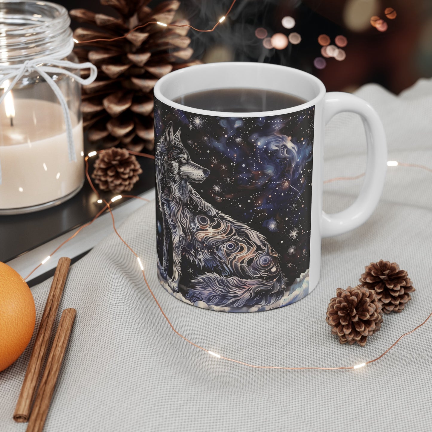 Cosmic Wolf C - Ceramic Mug Collection