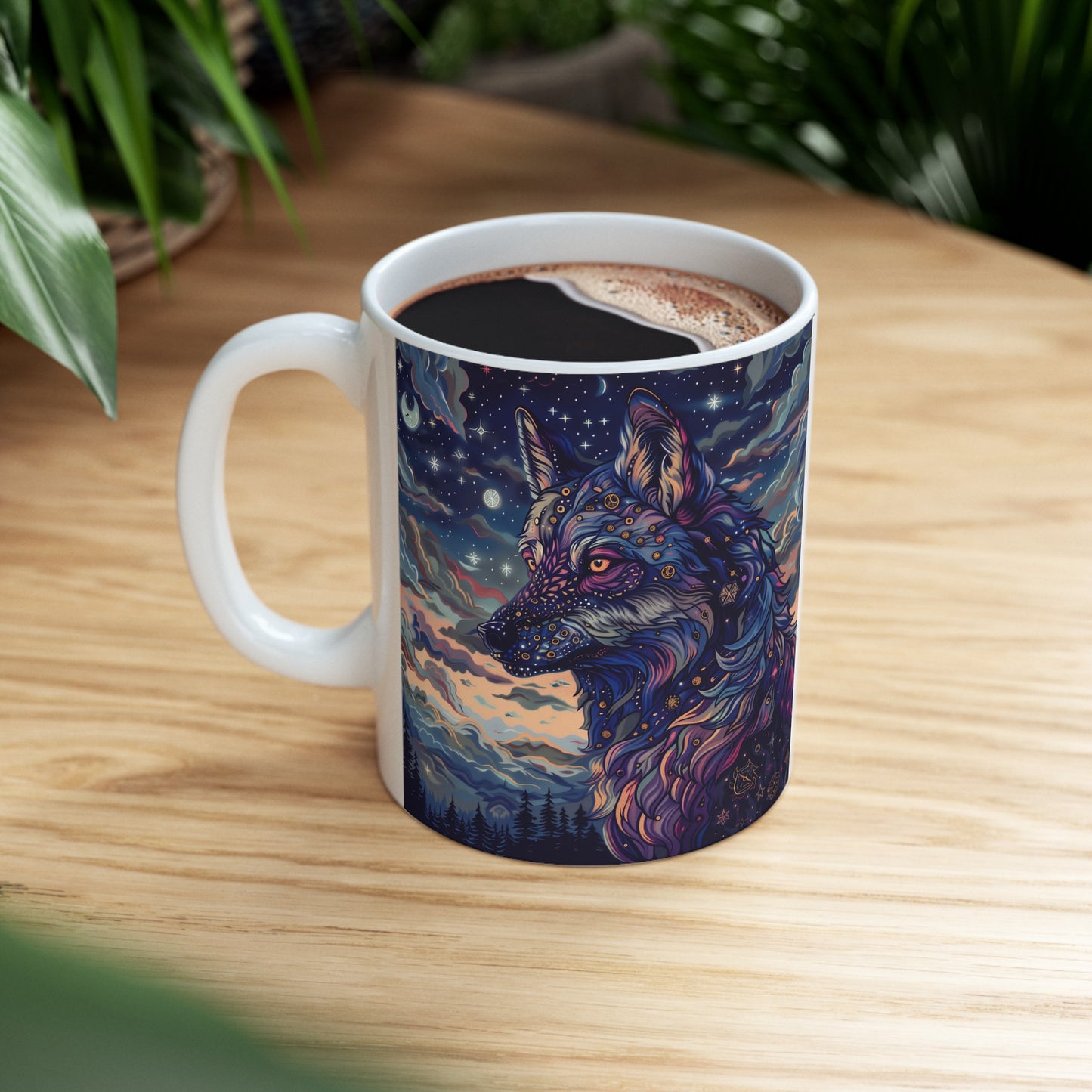 Cosmic Wolf D - Ceramic Mug Collection