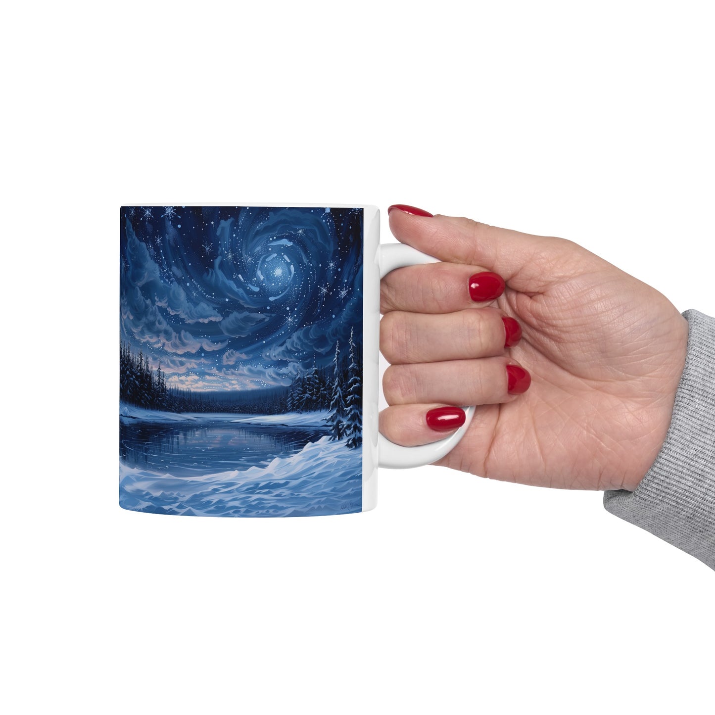 Frozen Lake Galaxy D - Ceramic Mug Collection