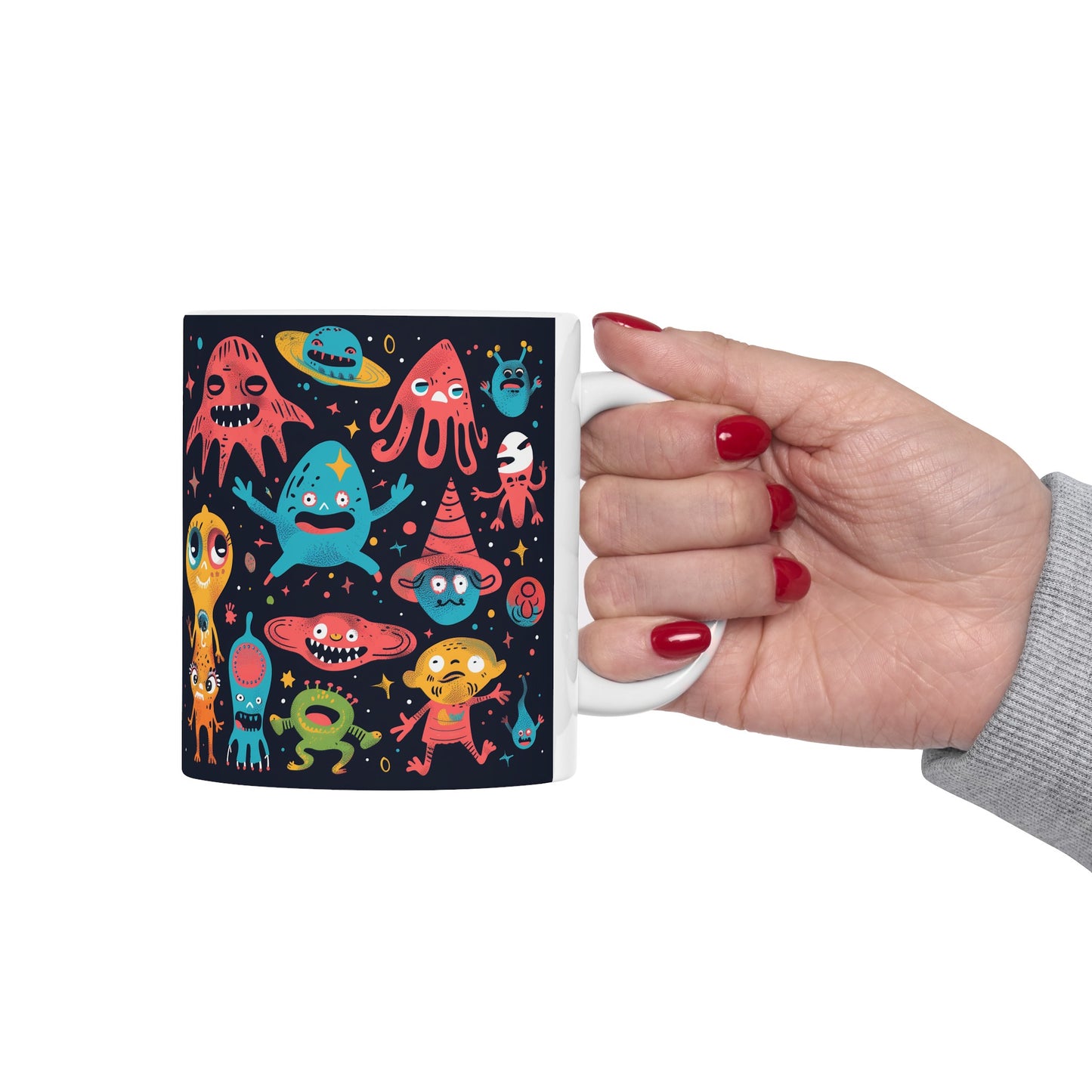 Cartoonish Aliens D - Ceramic Mug Collection