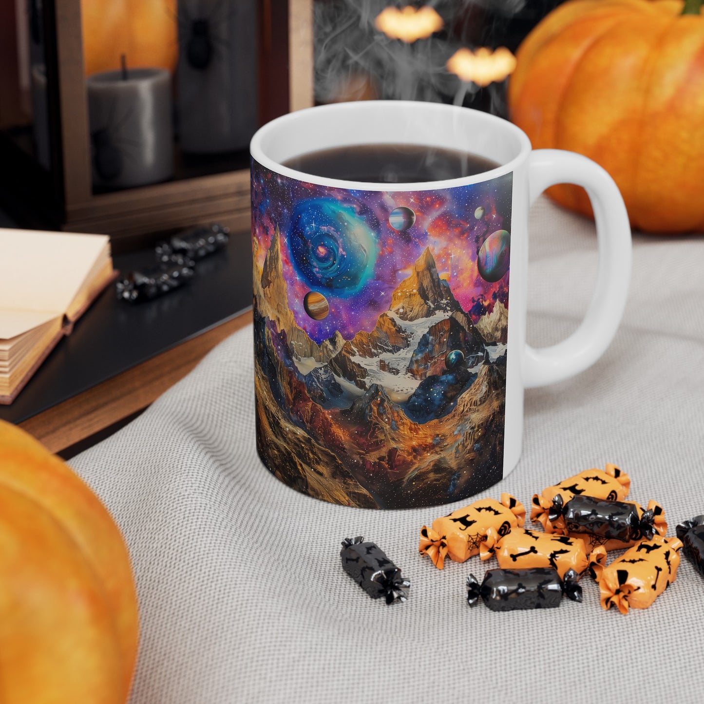 Artistic Cosmic Mountains B - Ceramic Mug Collection