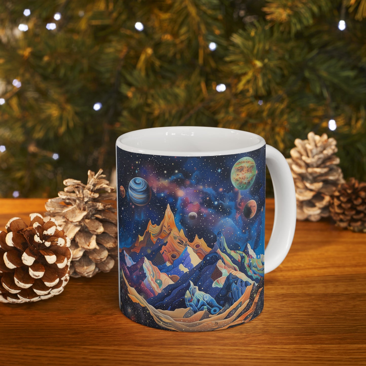 Artistic Cosmic Mountains A - Ceramic Mug Collection