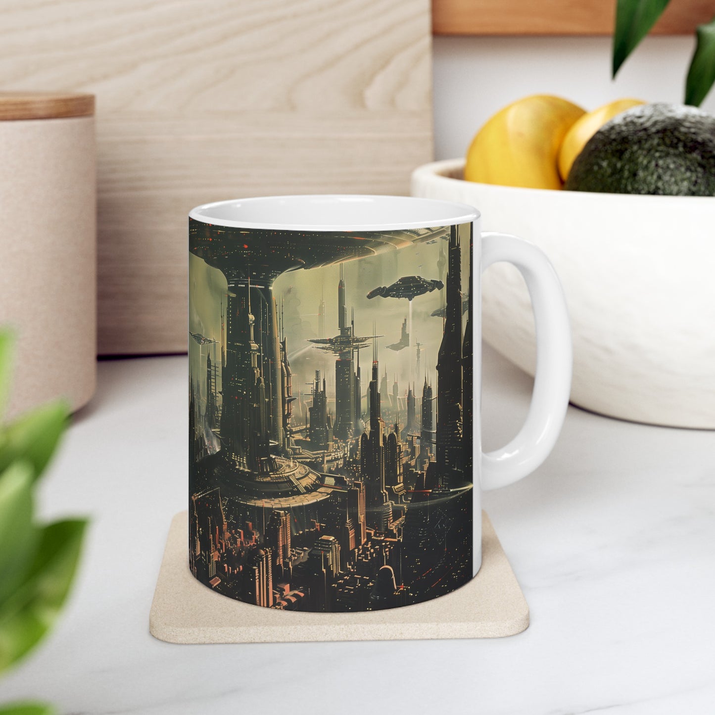 Futuristic City D - Ceramic Mug Collection