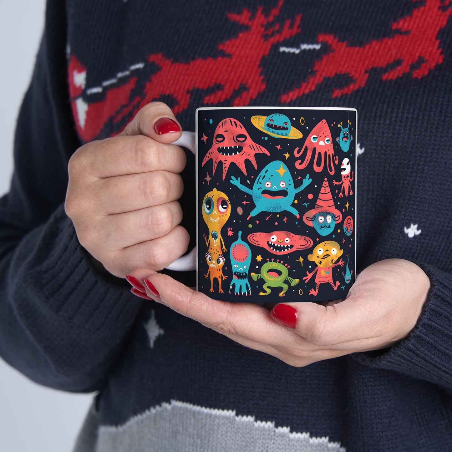 Cartoonish Aliens D - Ceramic Mug Collection