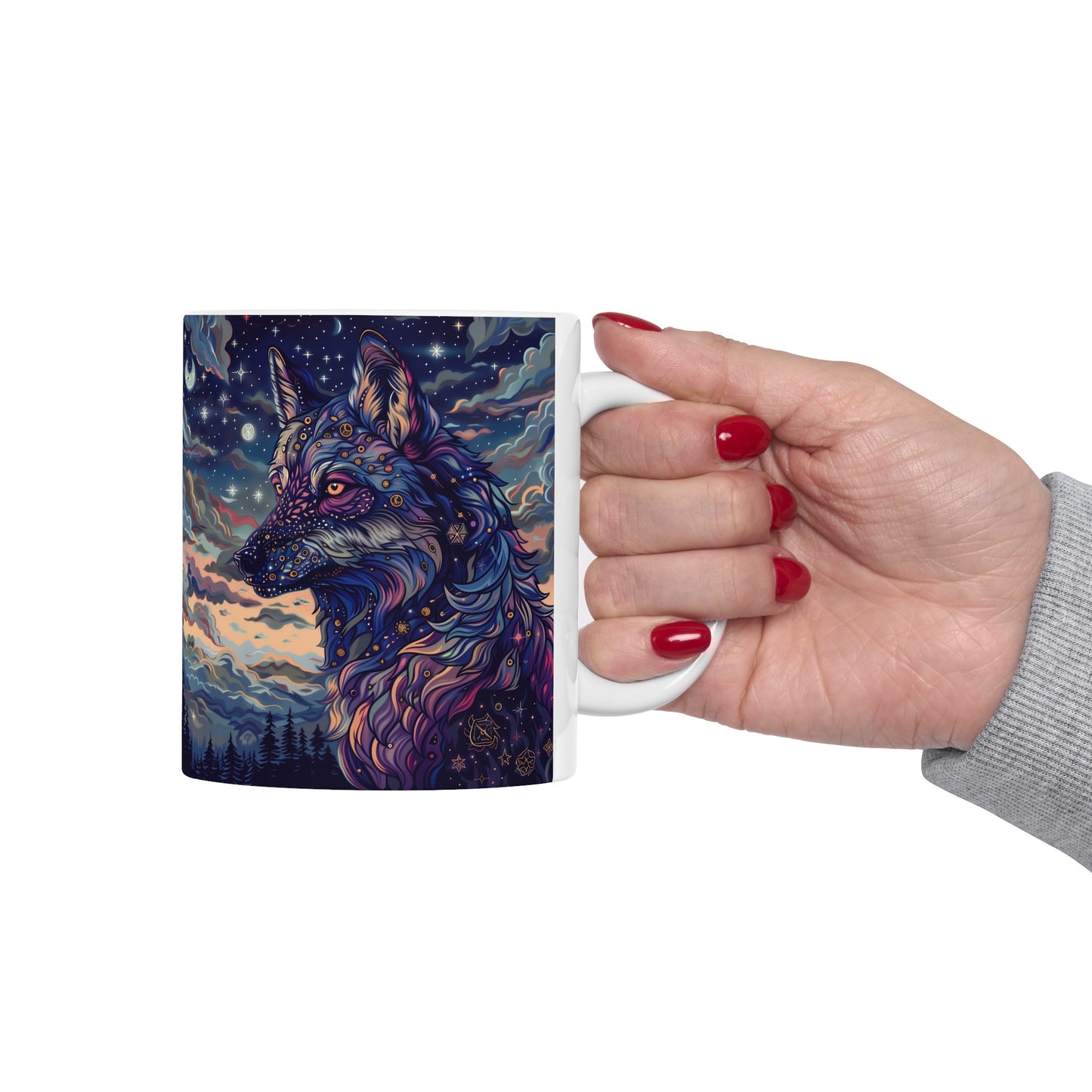 Cosmic Wolf D - Ceramic Mug Collection