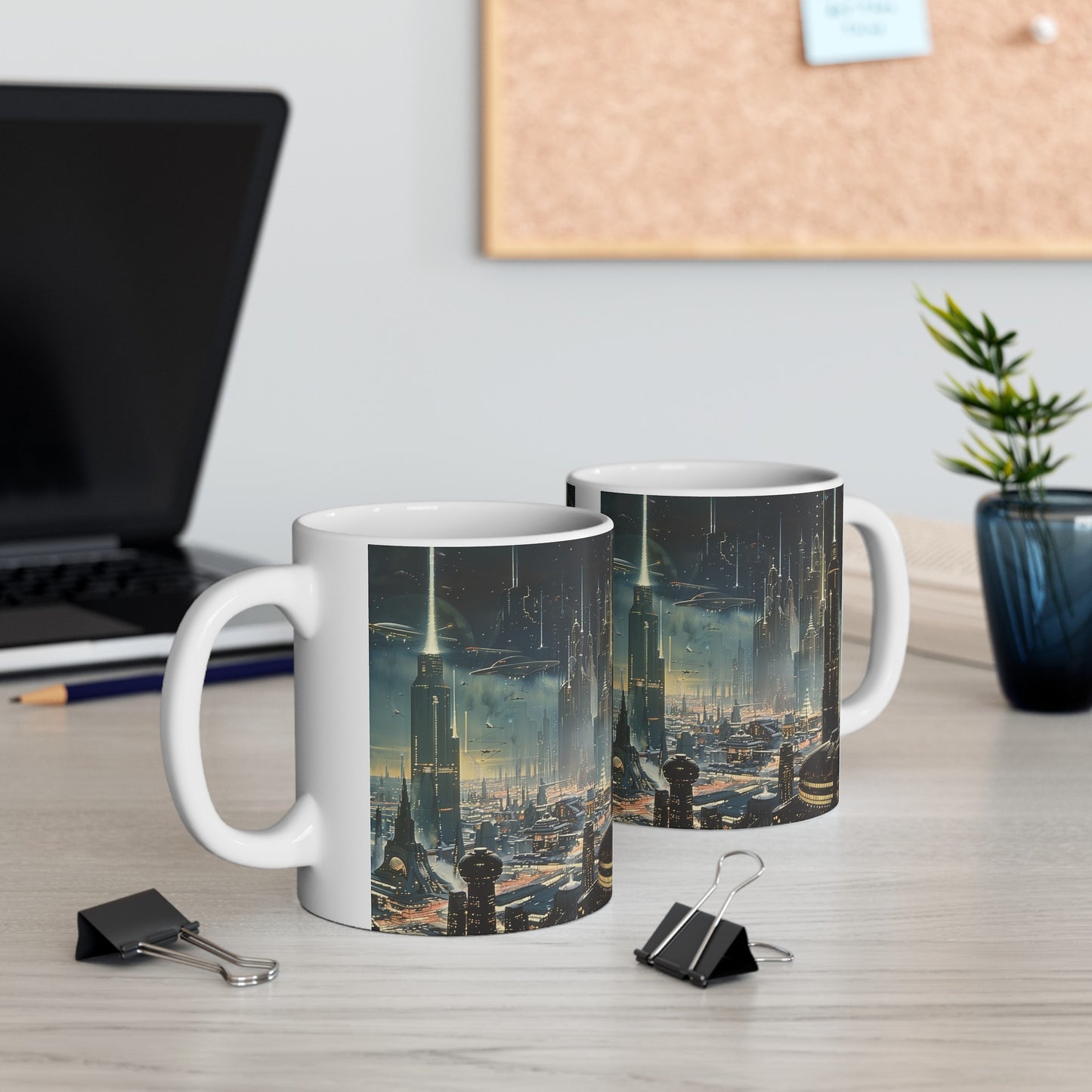 Futuristic City A - Ceramic Mug Collection