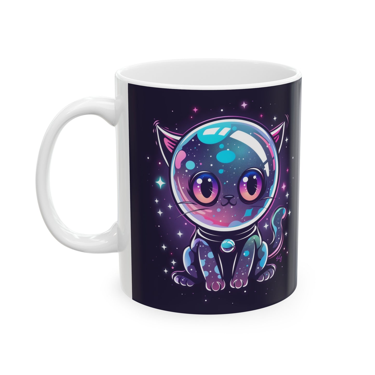 Cute Space Cat B - Ceramic Mug Collection