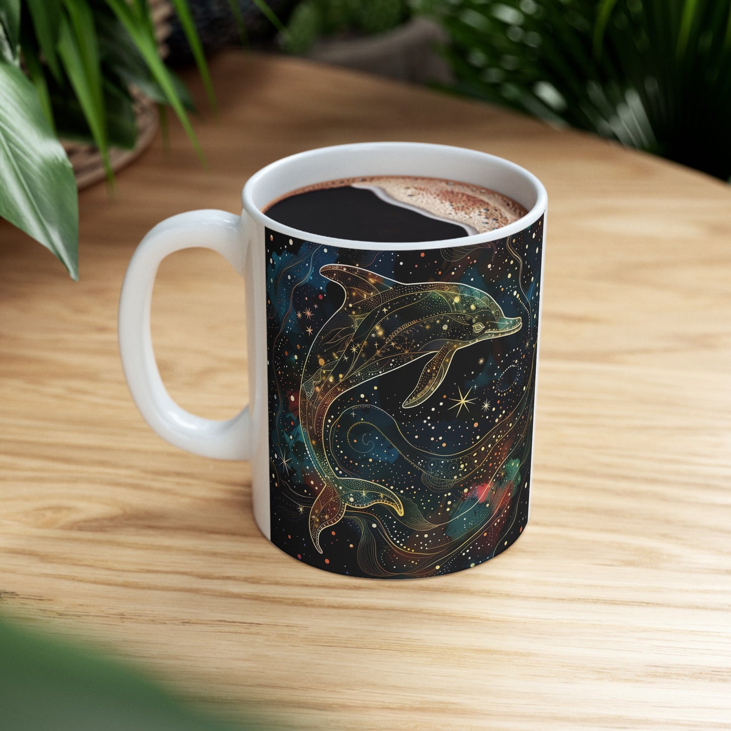 Cosmic Dolphin D - Ceramic Mug Collection