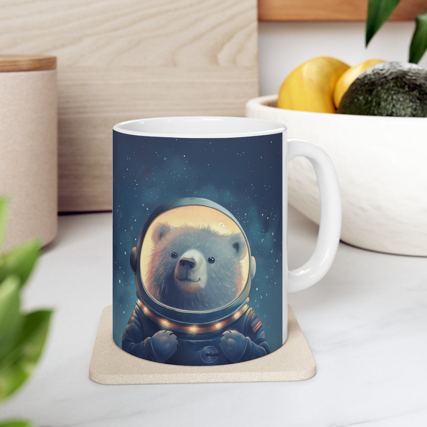 Cute Space Bear C - Ceramic Mug Collection