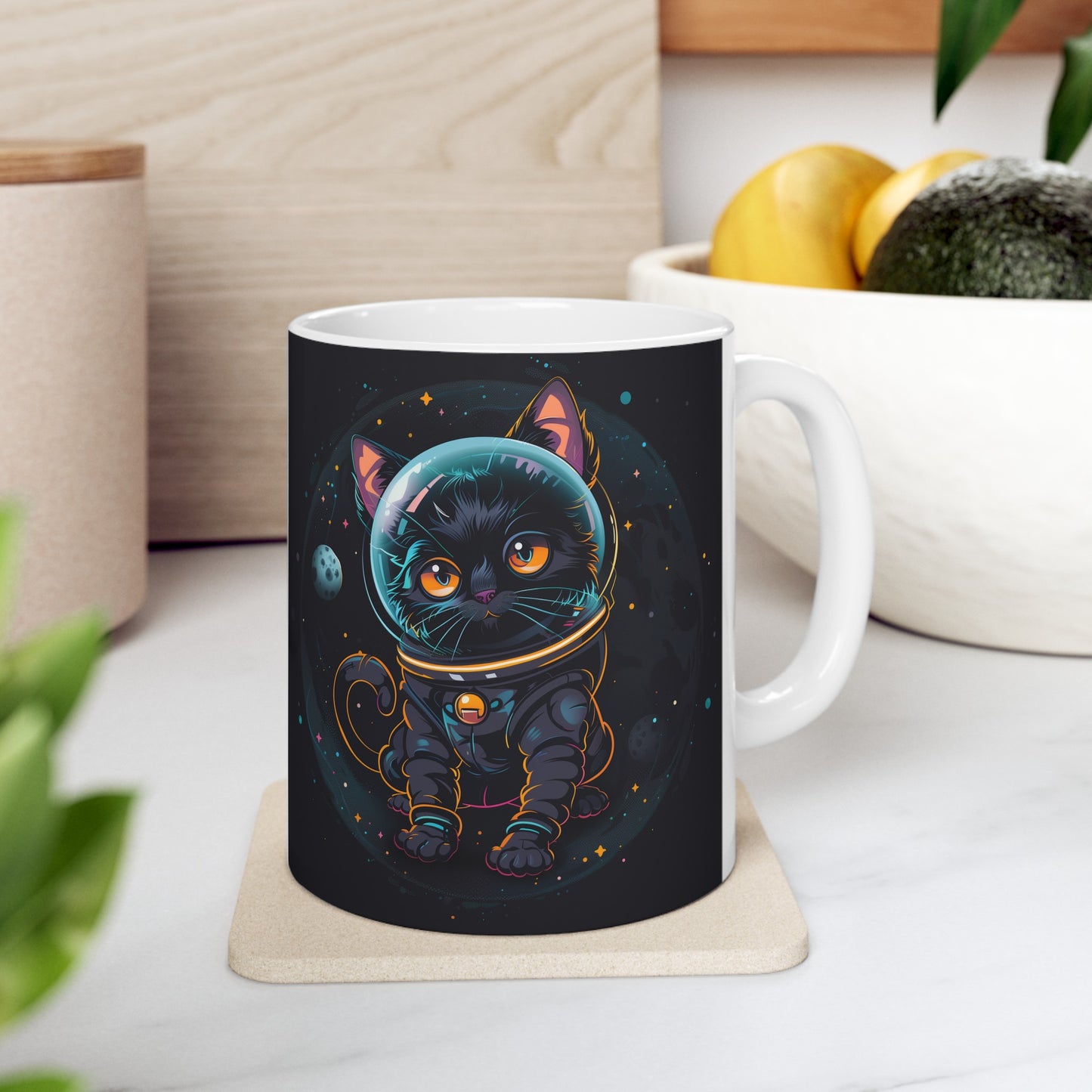 Cute Space Cat A - Ceramic Mug Collection