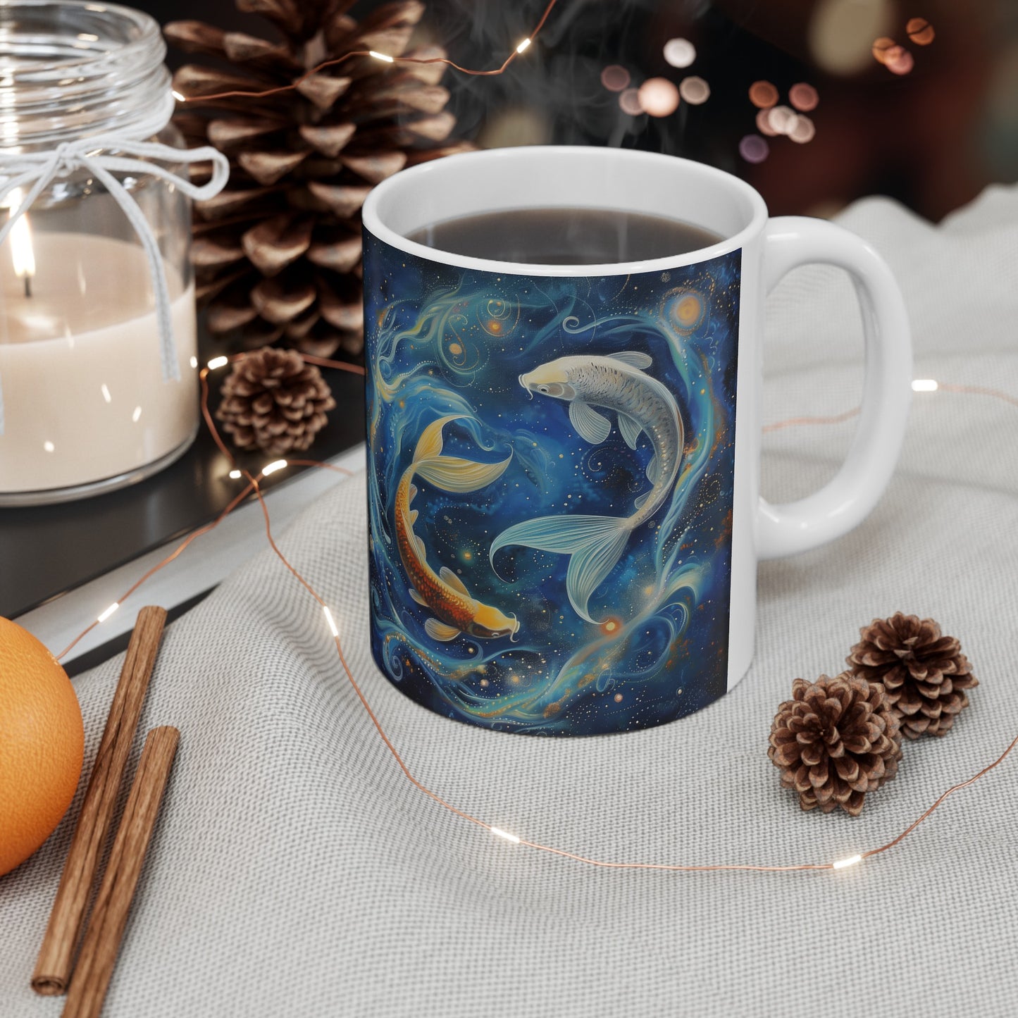 Pisces Celestial #1 - Ceramic Zodiac Mug Collection