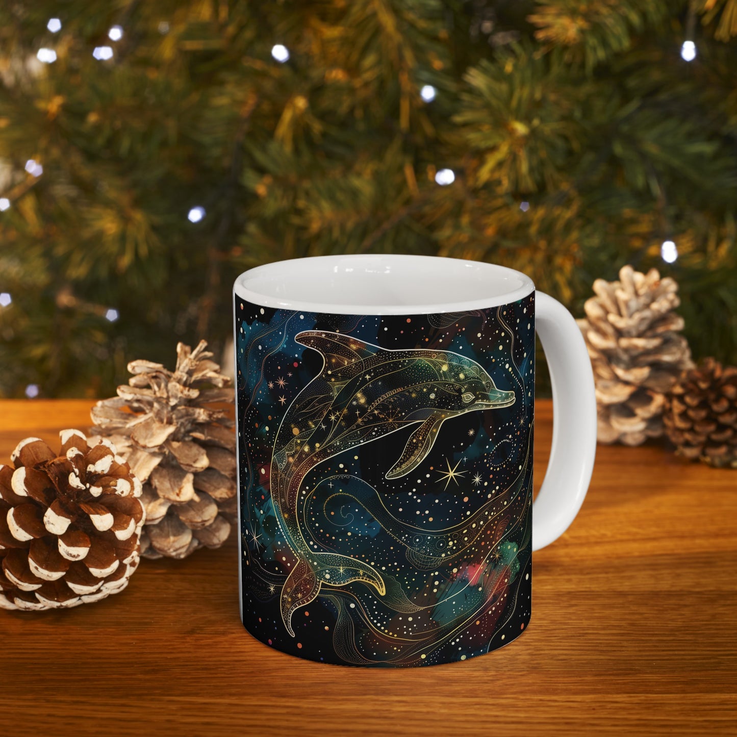 Cosmic Dolphin D - Ceramic Mug Collection