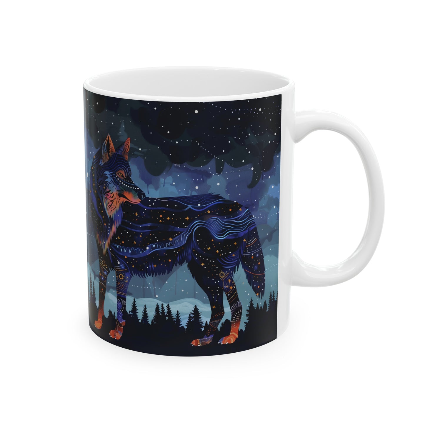 Cosmic Wolf A - Ceramic Mug Collection