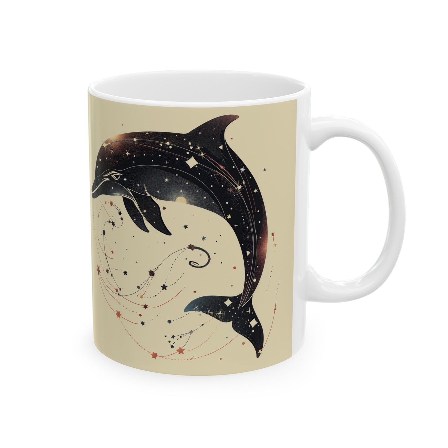 Cosmic Dolphin B - Ceramic Mug Collection