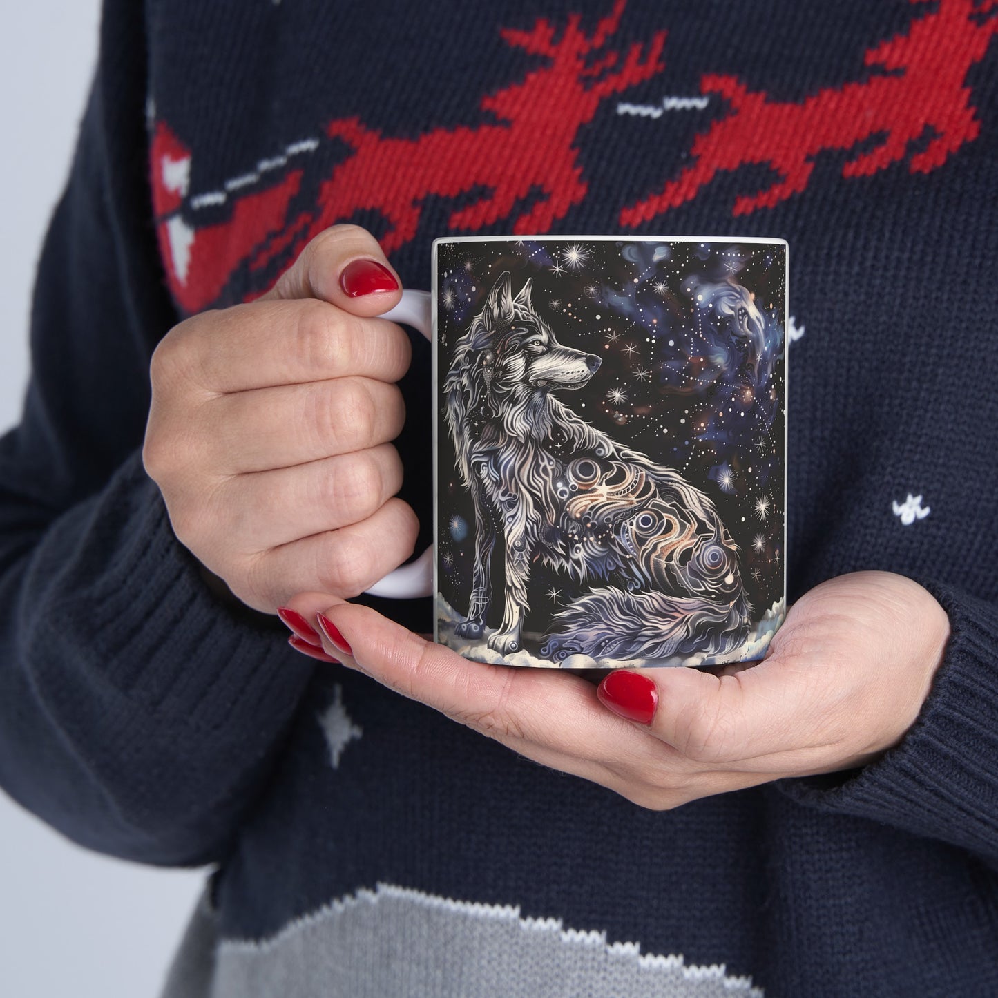 Cosmic Wolf C - Ceramic Mug Collection